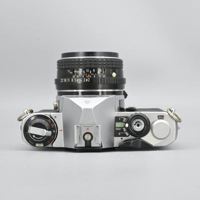 Pentax ME + SMC Pentax-M 50mm F2 Lens + SMC Pentax-M 135mm F3.5 Lens