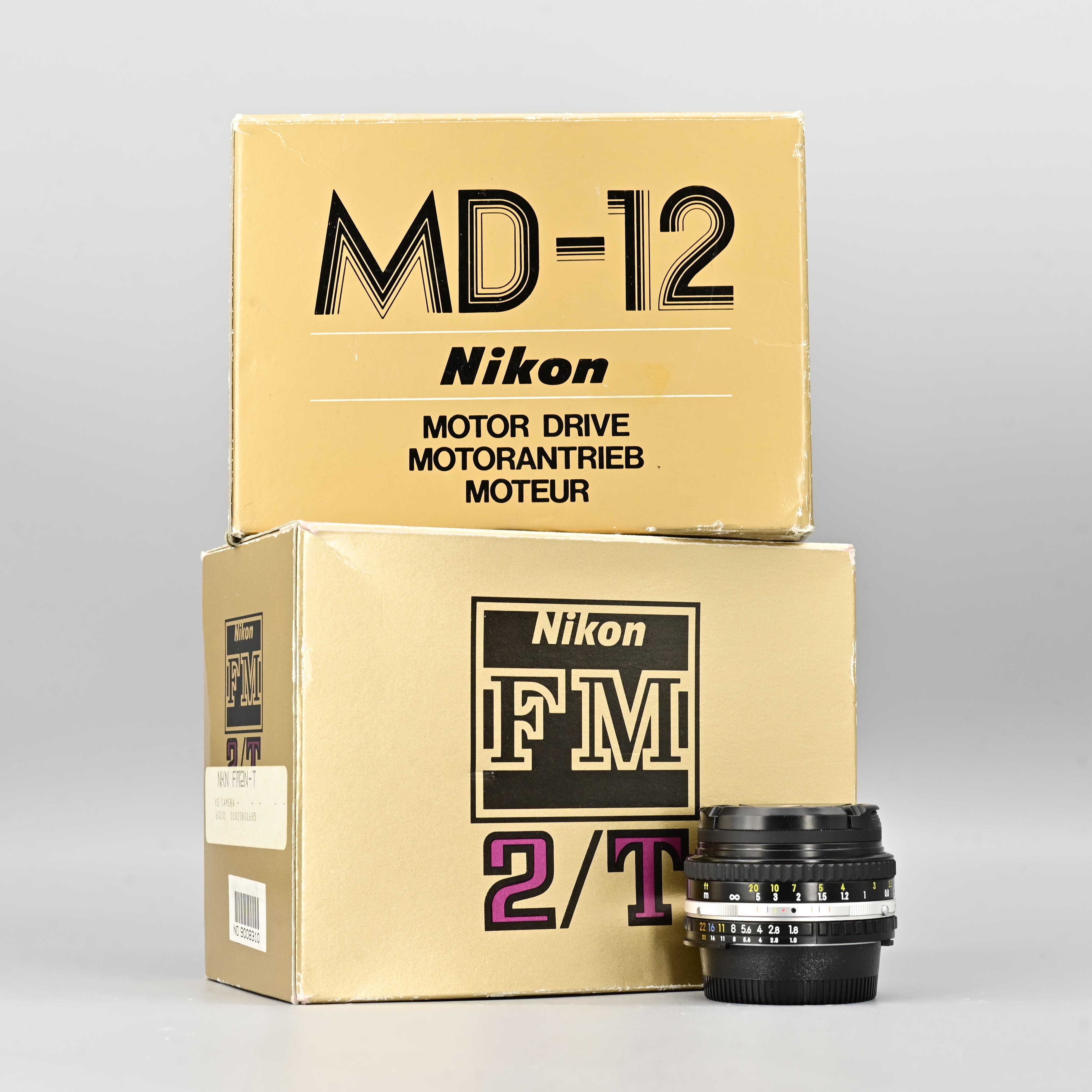 Nikon FM2/T + MD12 Motor +Ais 50mm F1.8 Set. – SHOWA