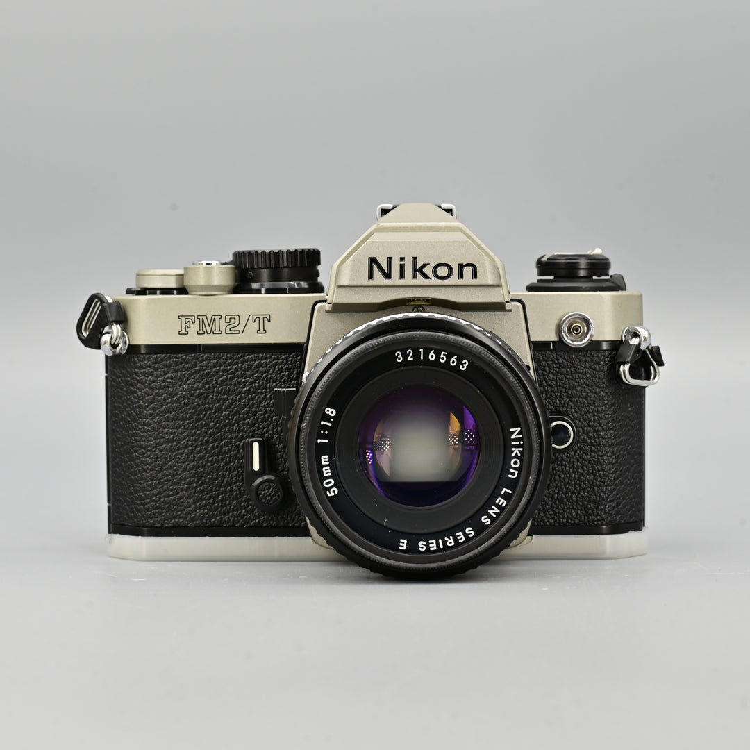 Nikon new FM2/T+MD-12+series E 50mm1:1.8