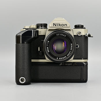 Nikon FM2/T + MD12 Motor +Ais 50mm F1.8 Set.