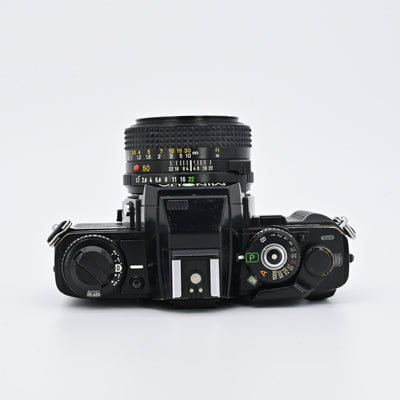 Minolta X700 Black + MD 50mm F1.7 Lens