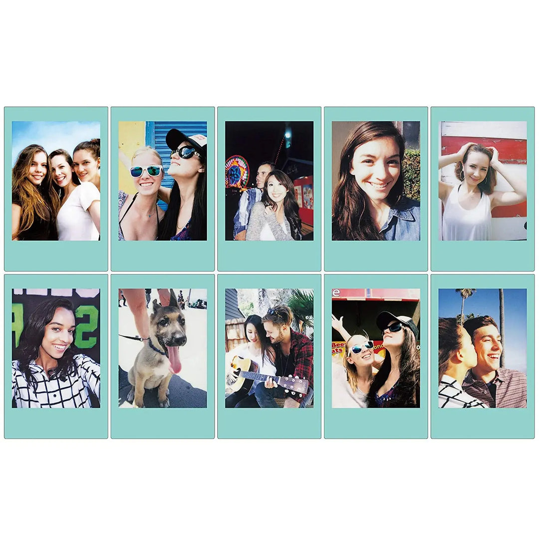 Fujifilm INSTAX Mini Instant Film (10 Exposures, Sky Blue Frame)